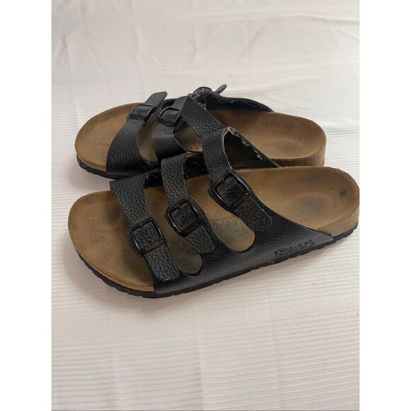 Birkenstock Black Florida Sandals Size 41 Ladies 10 Mens 8 - Picture 4 of 7